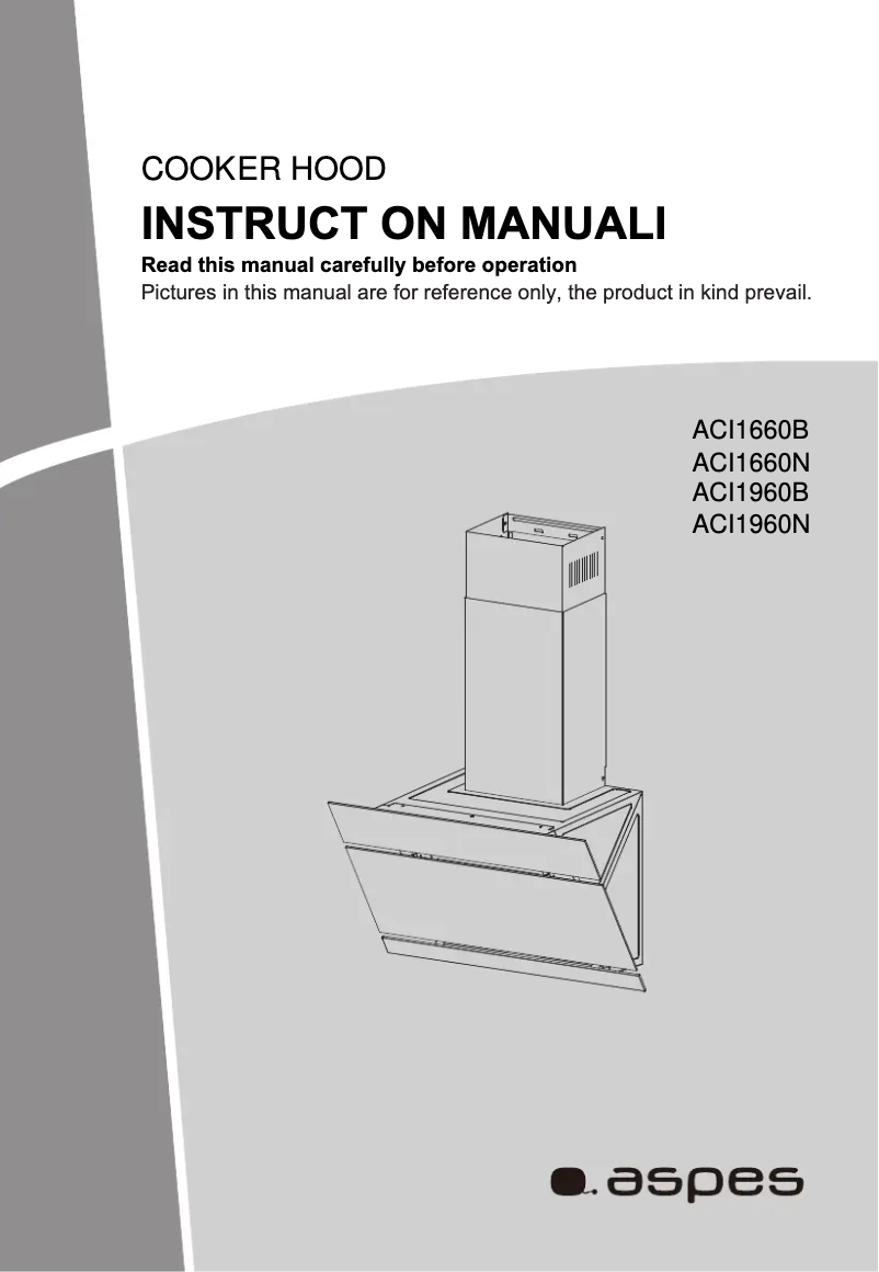 Page 1 de la notice Manuel utilisateur Aspes ACI1960B