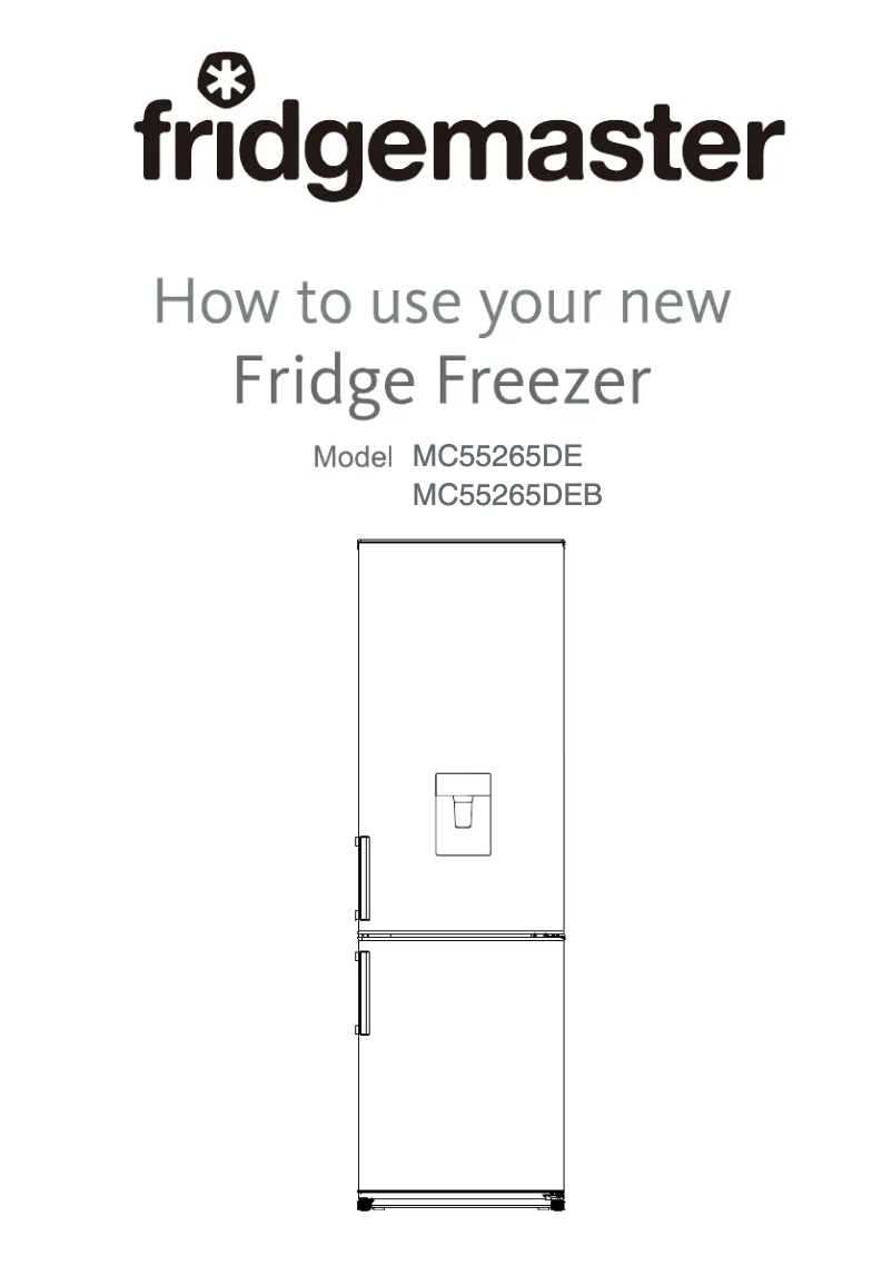 Page 1 de la notice Manuel utilisateur Fridgemaster MC55265EB