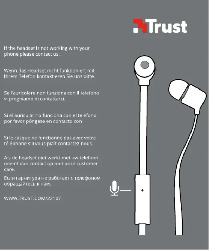 Page 1 de la notice Manuel utilisateur Trust 22134