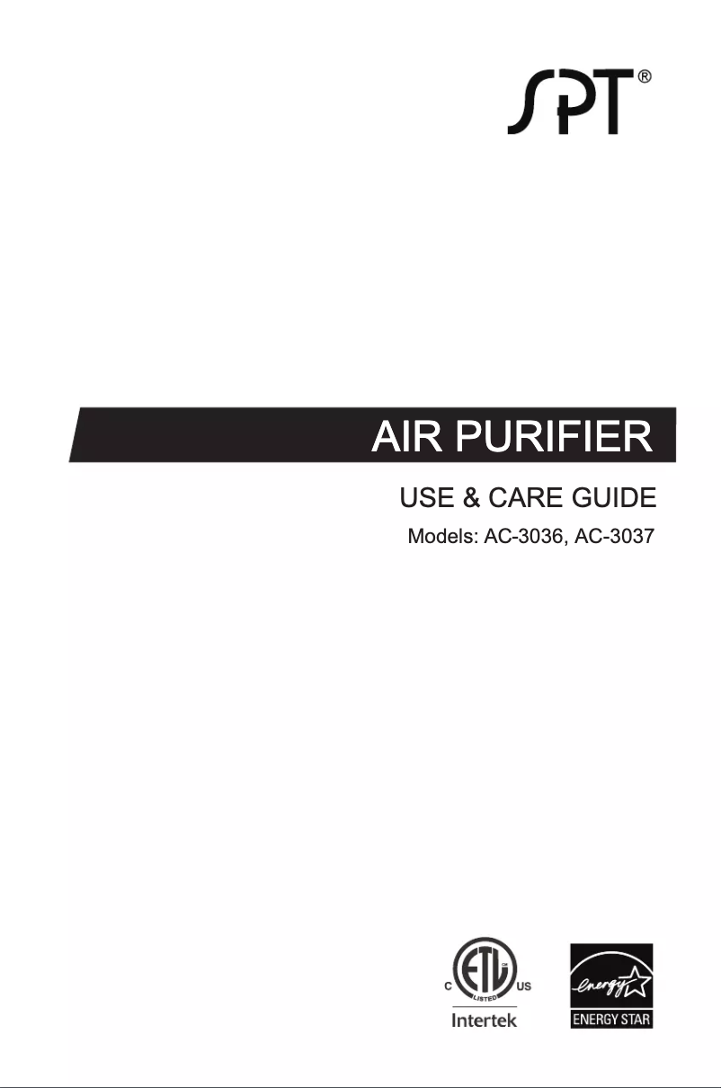 Page 1 de la notice Manuel utilisateur SPT AC-3037