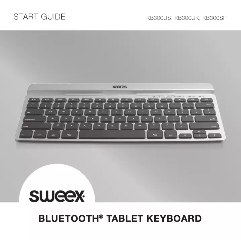 Page 1 de la notice Manuel utilisateur Sweex KB300SP