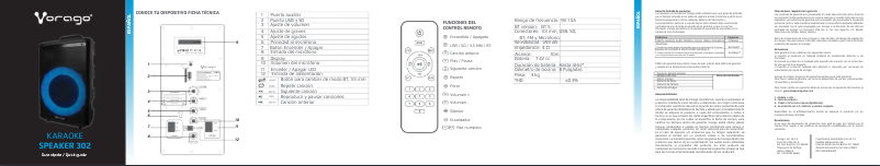 Page 1 de la notice Manuel utilisateur Vorago KSP-302