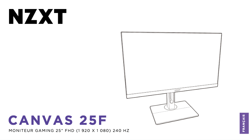 Page 1 de la notice Manuel utilisateur NZXT Canvas 25F