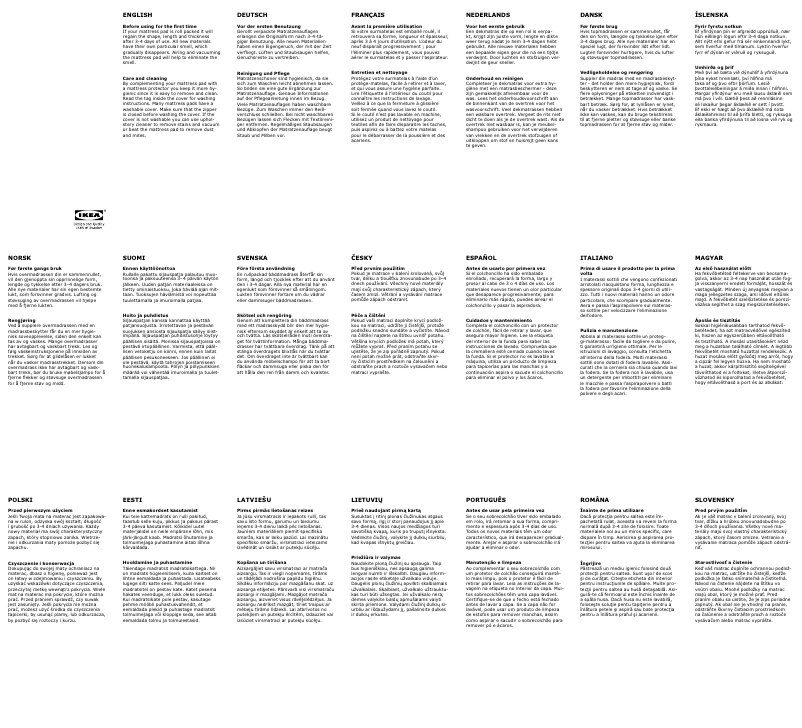 Page 1 de la notice Manuel utilisateur Ikea Tussoy