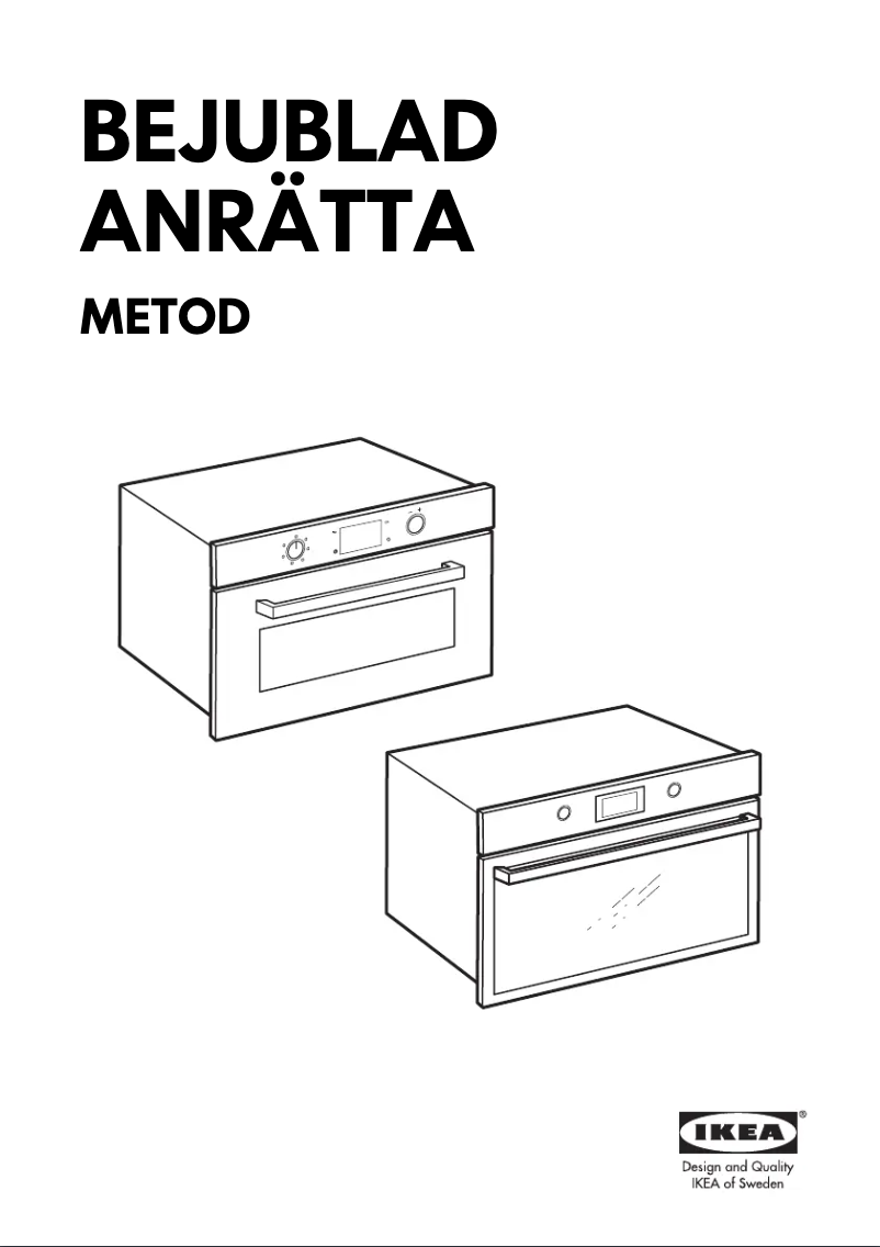 Page 1 de la notice Manuel utilisateur Ikea ANRÄTTA 004.432.34