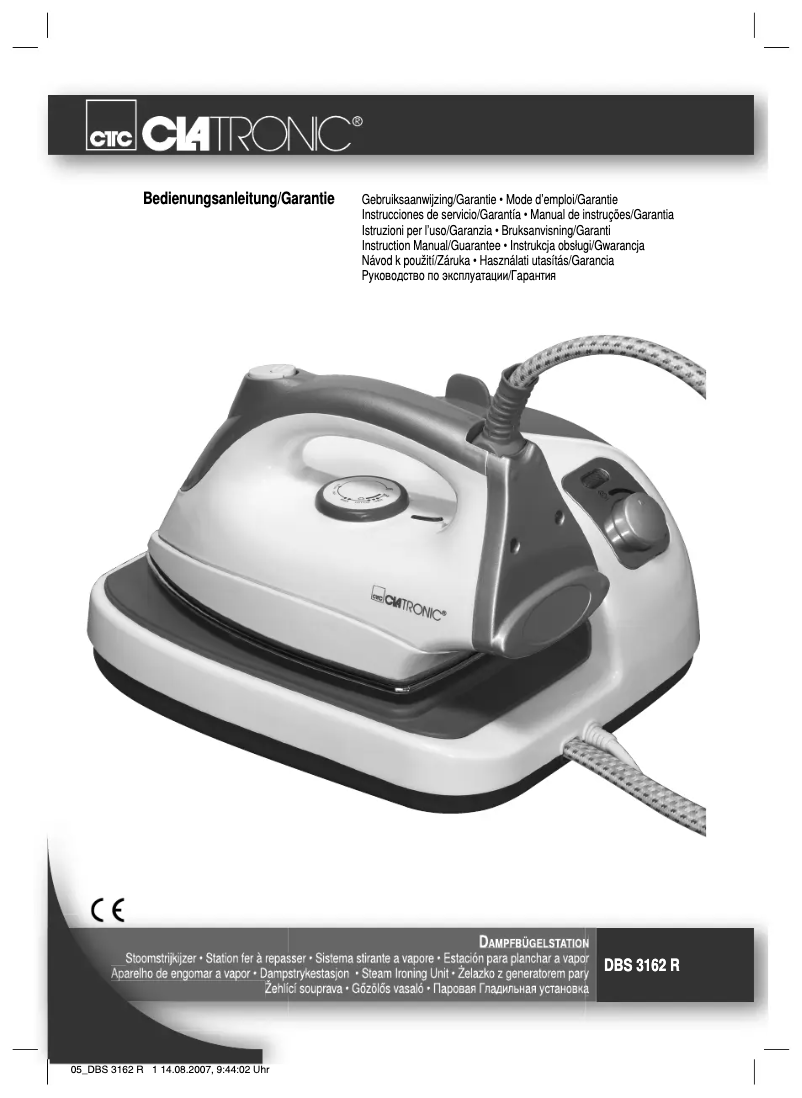 Página 1 del manual Manual de usuario Clatronic DBS 3162