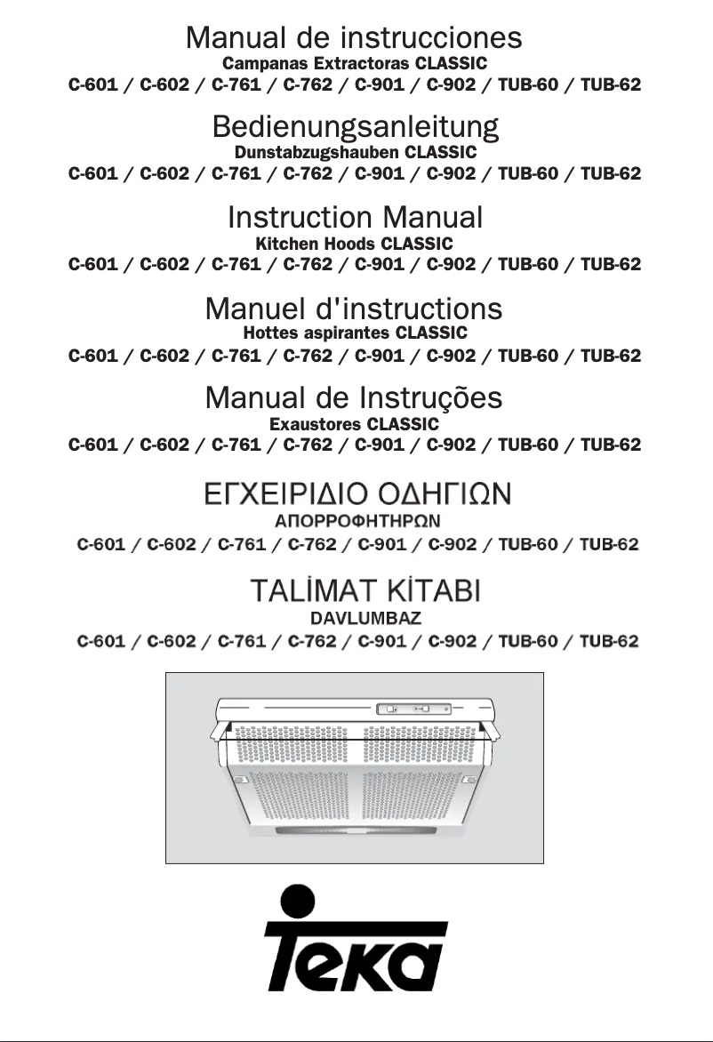 Page 1 of the manual User Manual Teka TUB-60