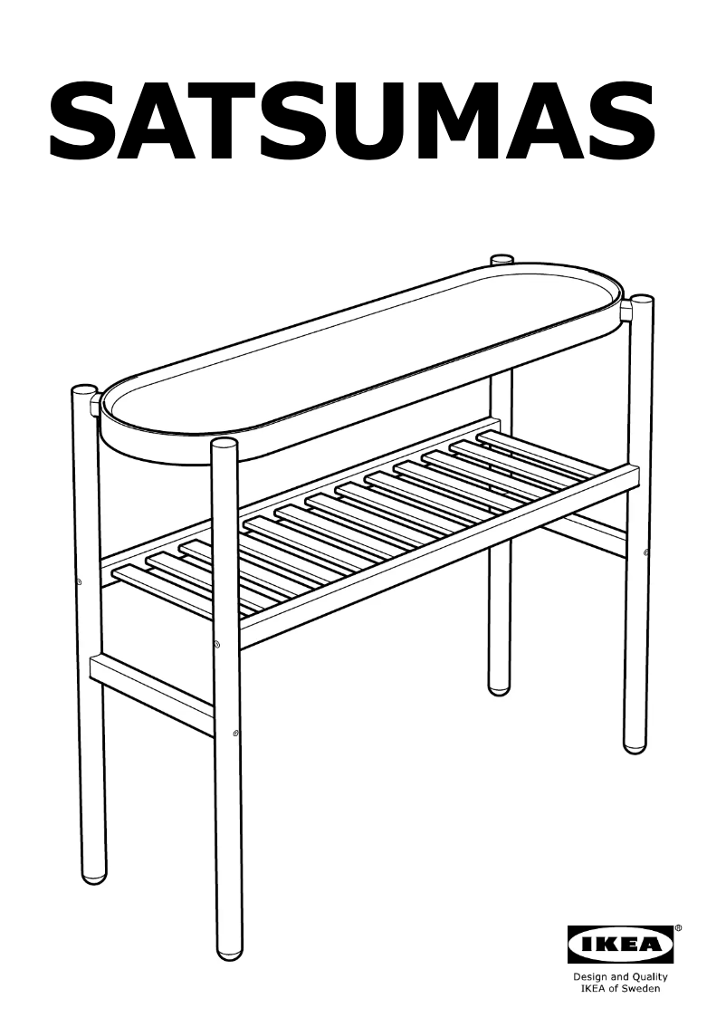 Page 1 de la notice Manuel utilisateur Ikea SATSUMAS 802.949.61