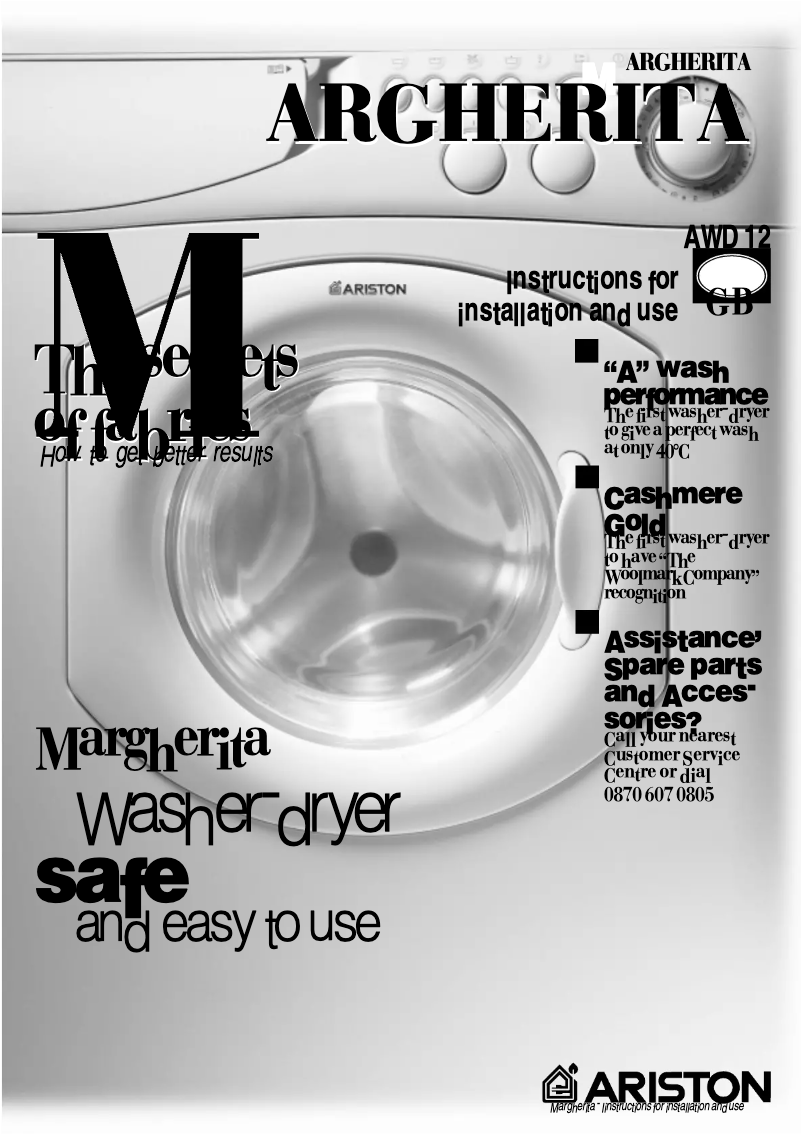 Página 1 del manual Manual de usuario Ariston Thermo AWD12