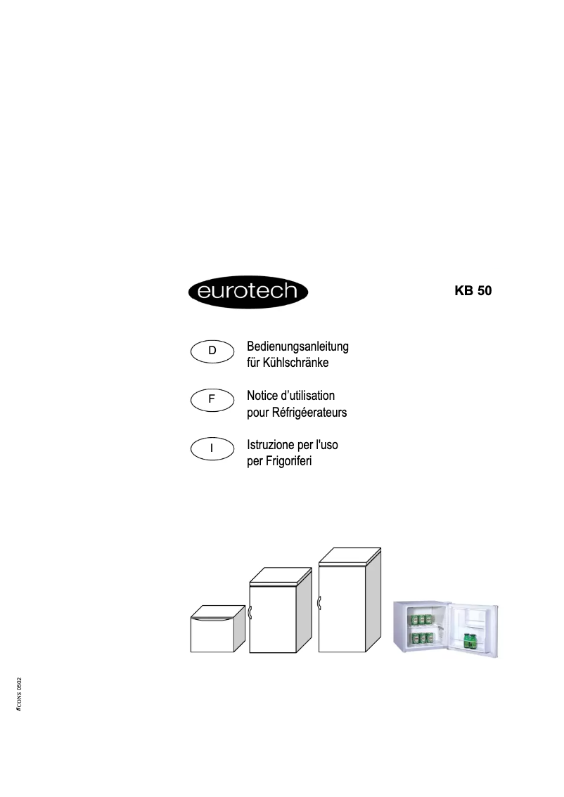 Page 1 de la notice Manuel utilisateur Eurotech KB 50