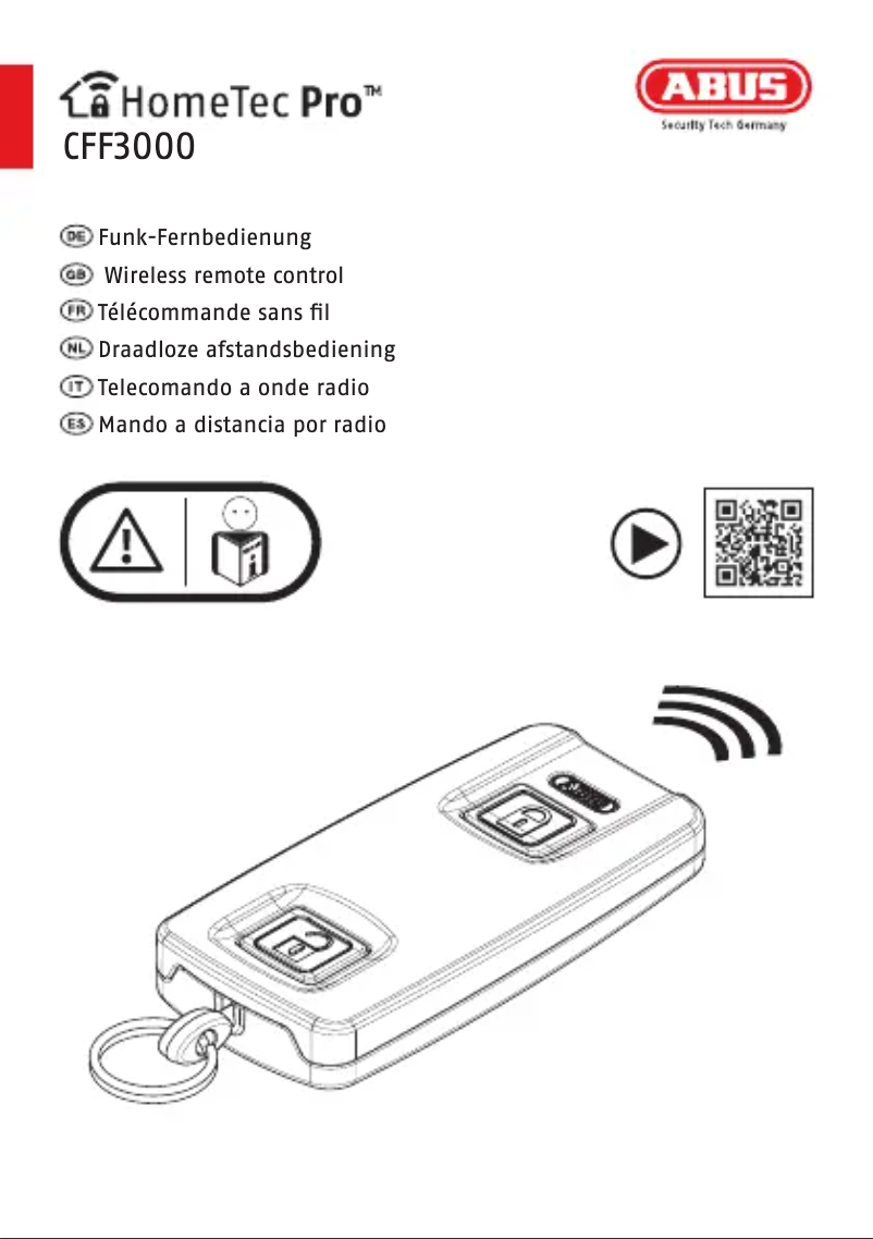 Page 1 de la notice Guide d'installation Abus CFF3000
