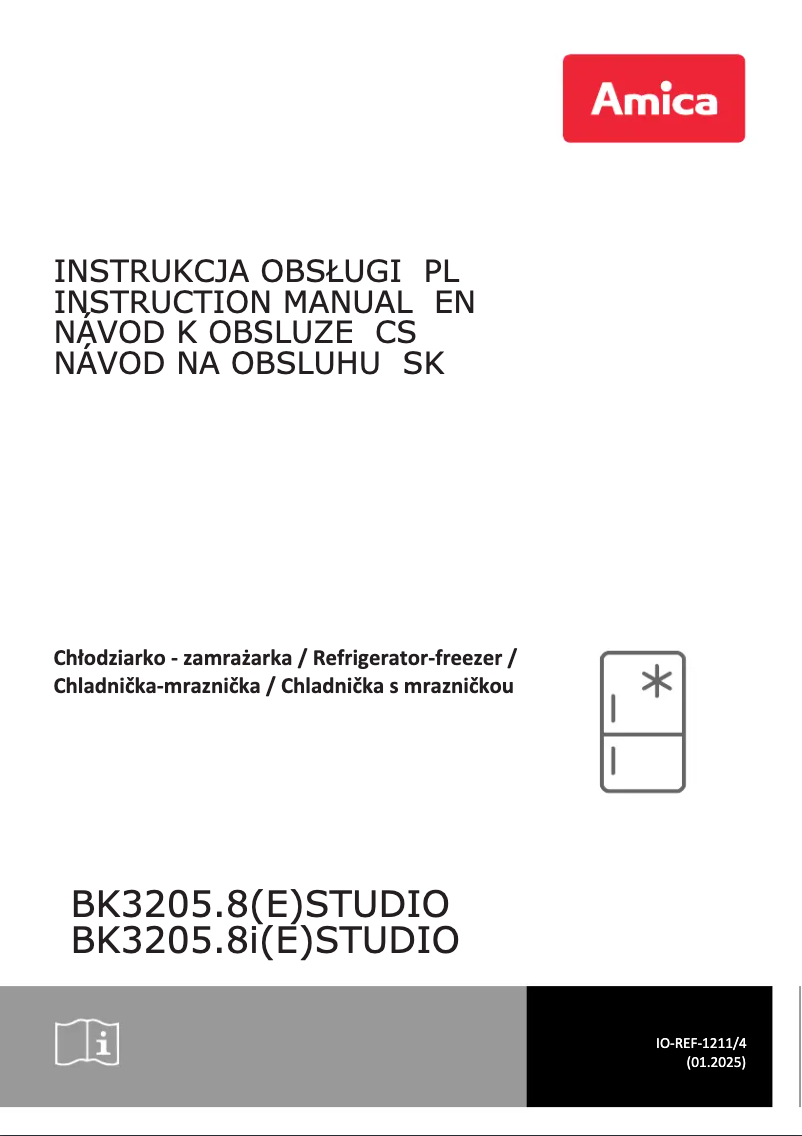 Page 1 de la notice Manuel utilisateur Amica BK3205.8 STUDIO