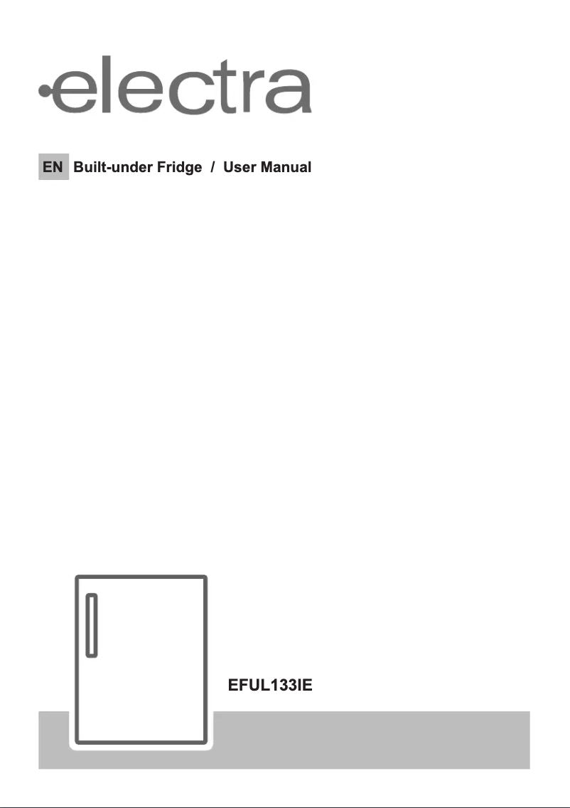 Page 1 de la notice Manuel utilisateur Electra EFUL133IE