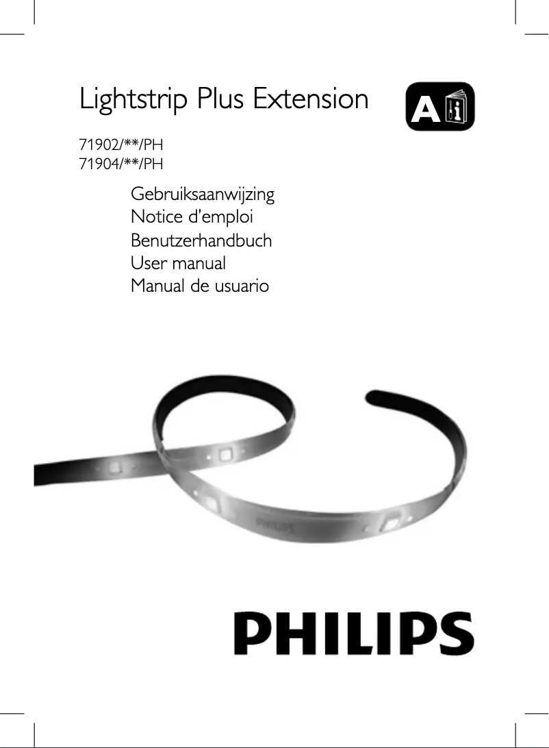 Page 1 de la notice Manuel utilisateur Philips Hue Lightstrip Plus Extension