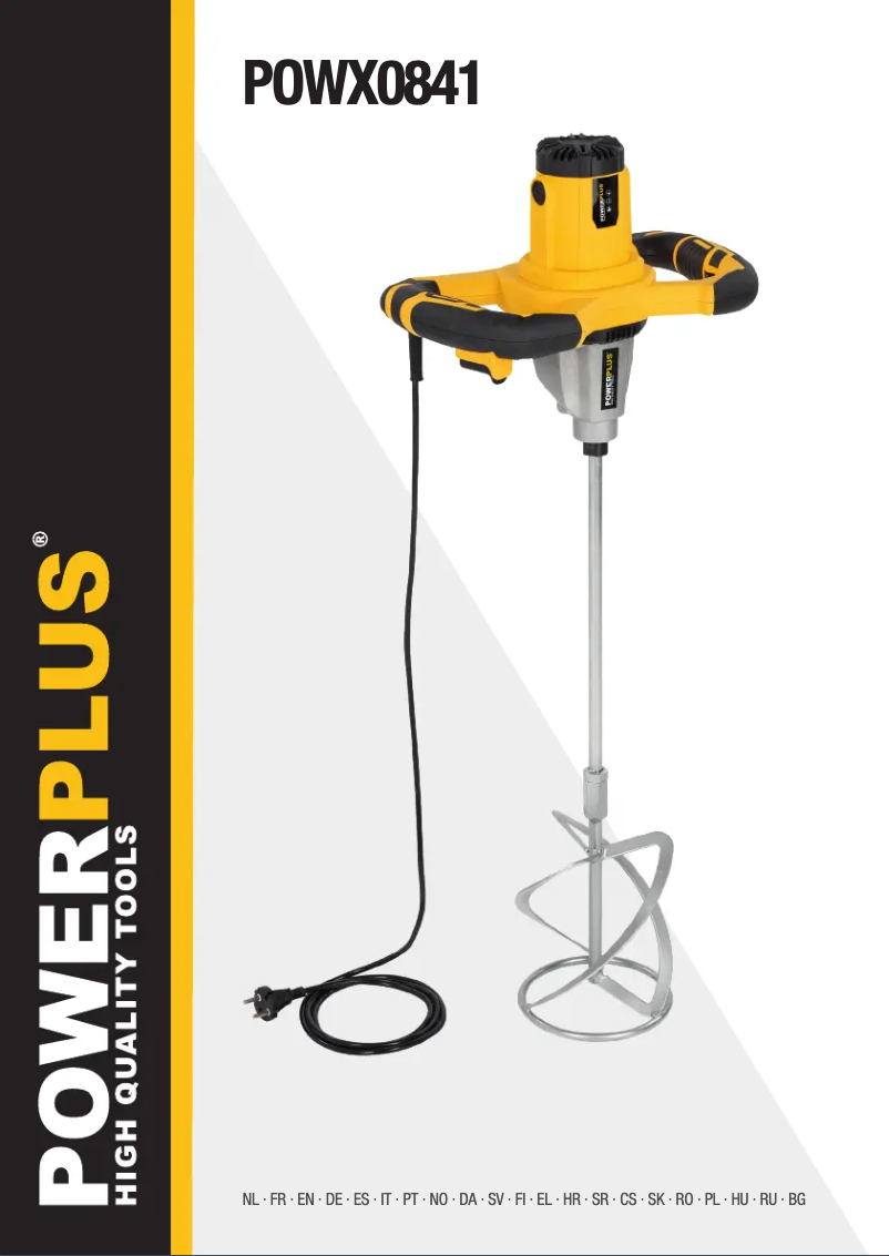 Page 1 of the manual User Manual PowerPlus POWX0841