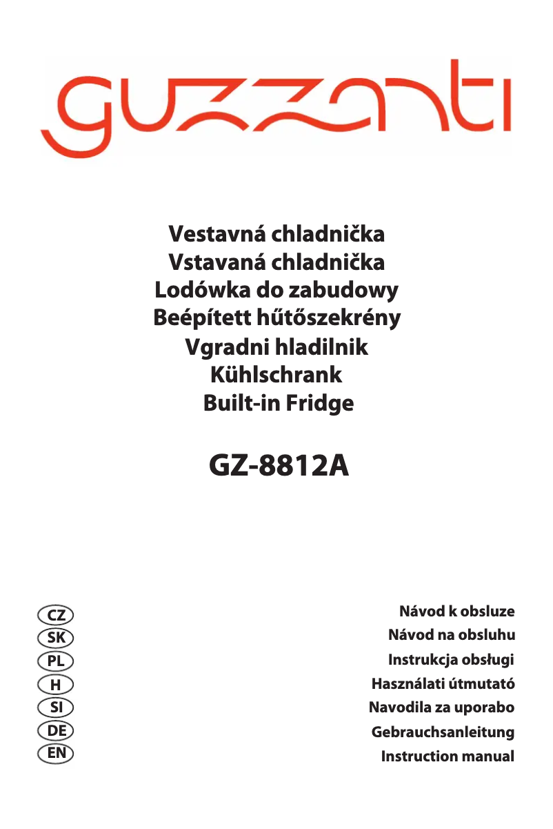 Página 1 del manual Manual de usuario Guzzanti GZ 8812A