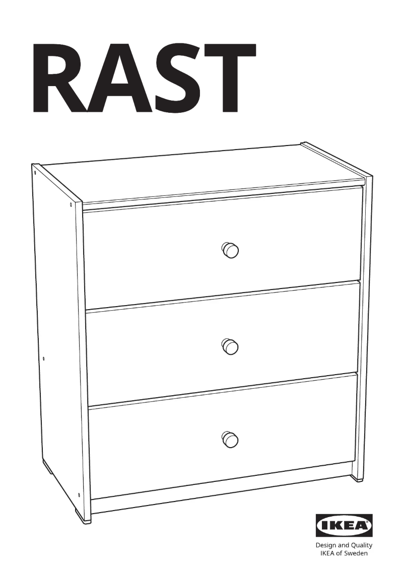 Page 1 de la notice Manuel utilisateur Ikea RAST 705.821.65