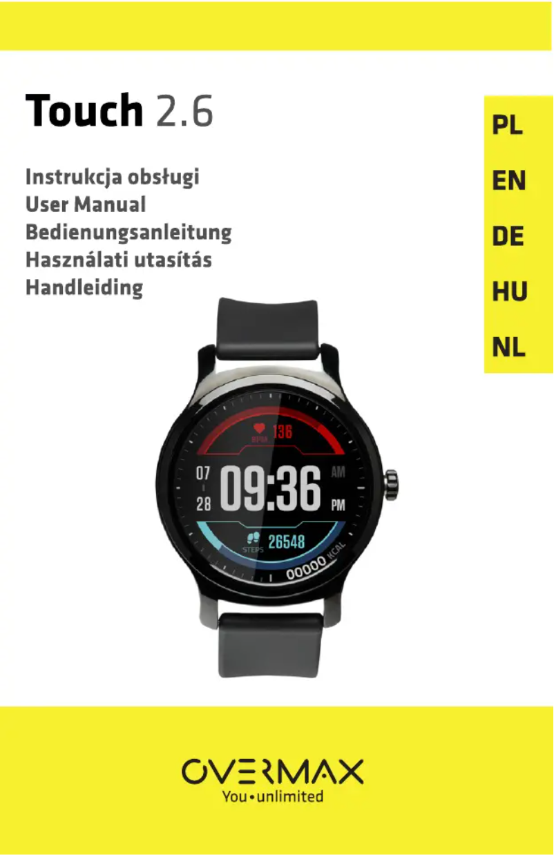 Page 1 of the manual User Manual Overmax Touch 2.6