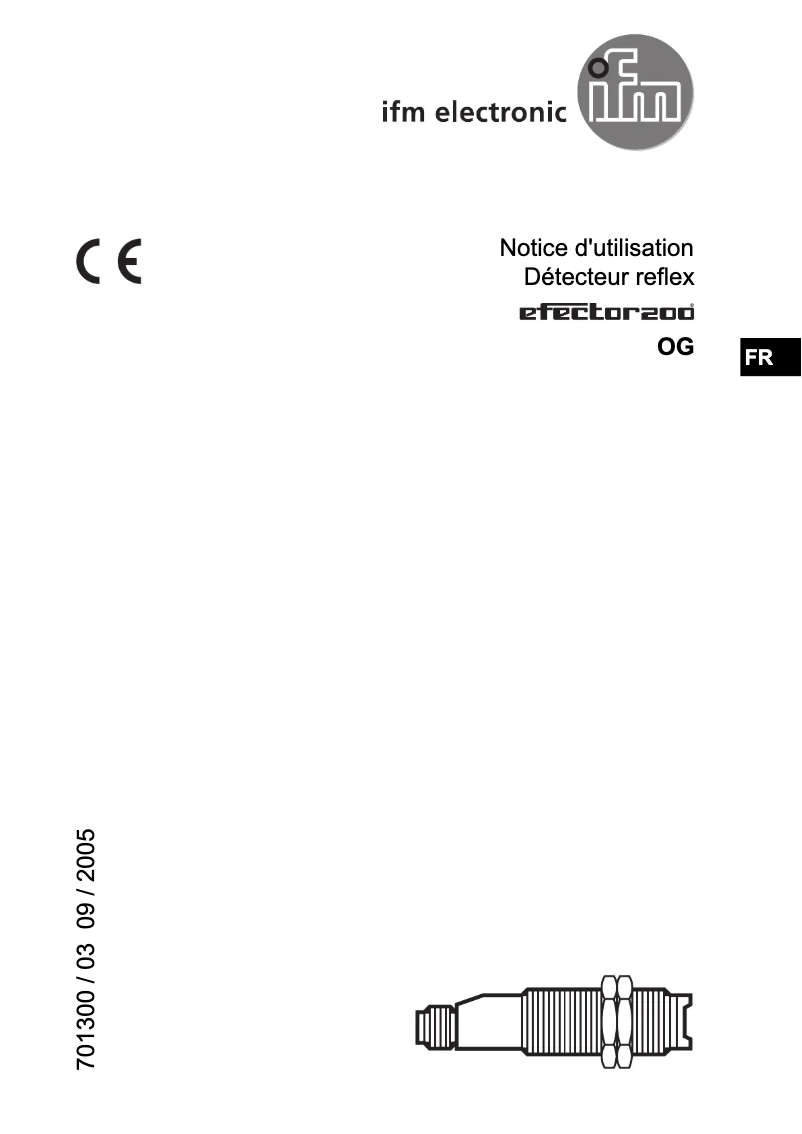 Page 1 de la notice Manuel utilisateur IFM OG5091