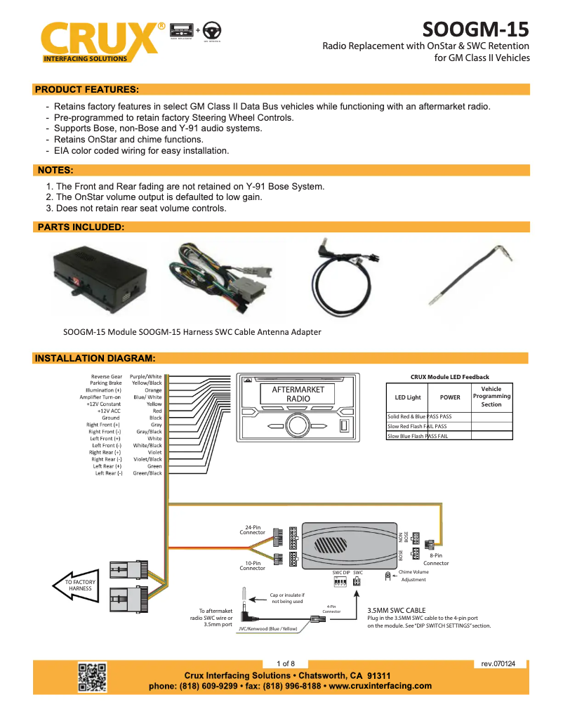 Página 1 del manual Manual de usuario CRUX SOOGM-15