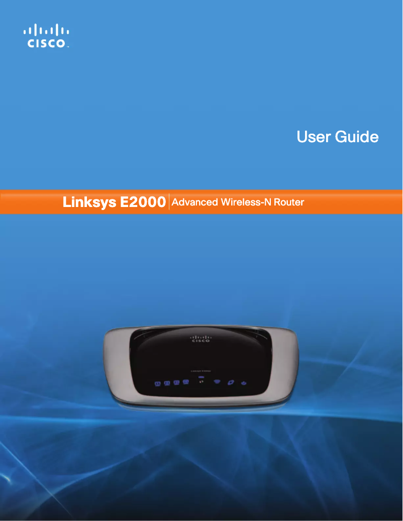 Page 1 de la notice Manuel utilisateur Linksys E2000