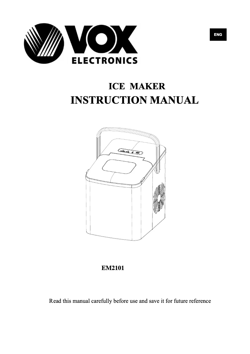 Página 1 del manual Manual de usuario VOX EM2101