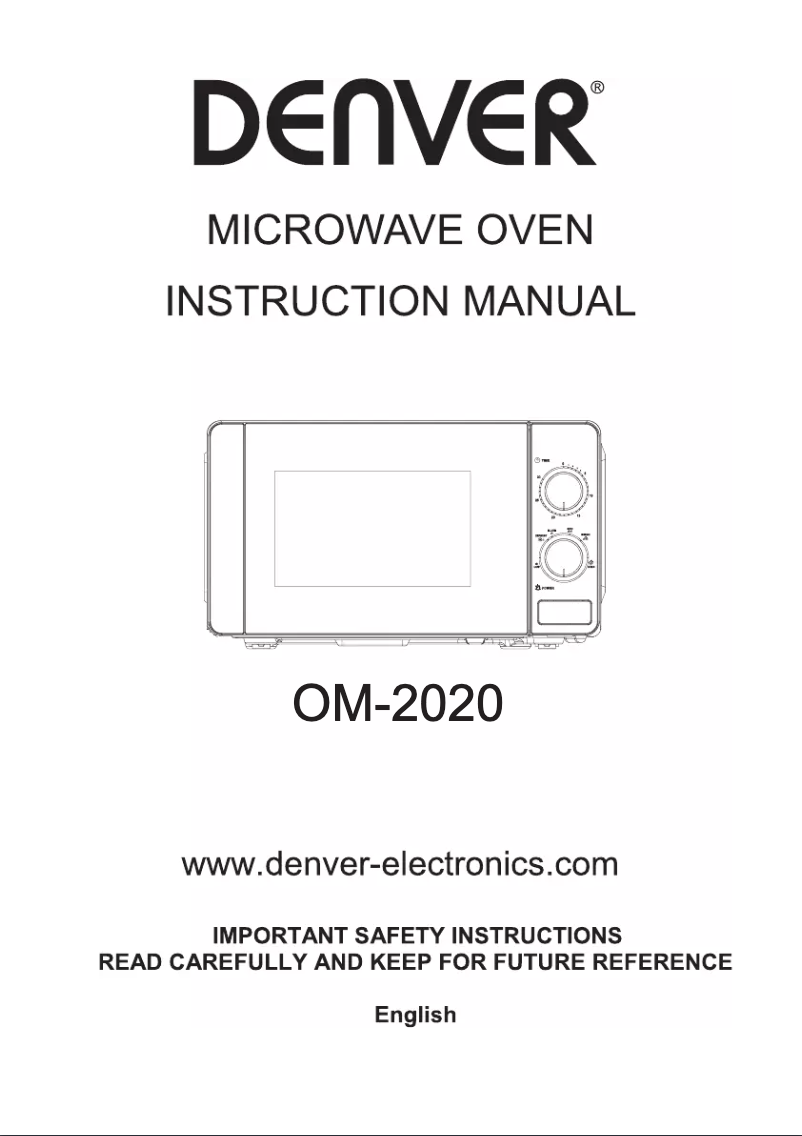 Page 1 de la notice Manuel utilisateur Denver OM-2020