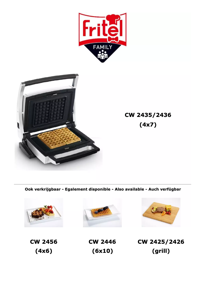 Page 1 de la notice Manuel utilisateur Fritel CW 2410