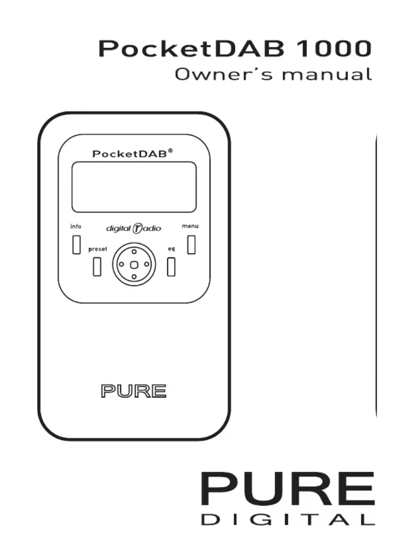 Page 1 of the manual User Manual Pure PocketDAB 1000