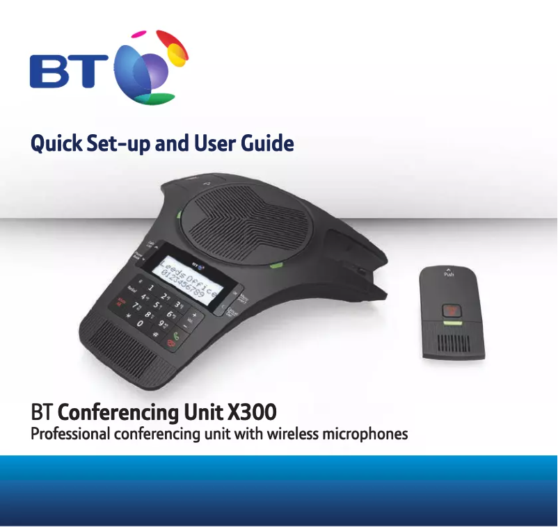 Page 1 de la notice Manuel utilisateur British Telecom X300