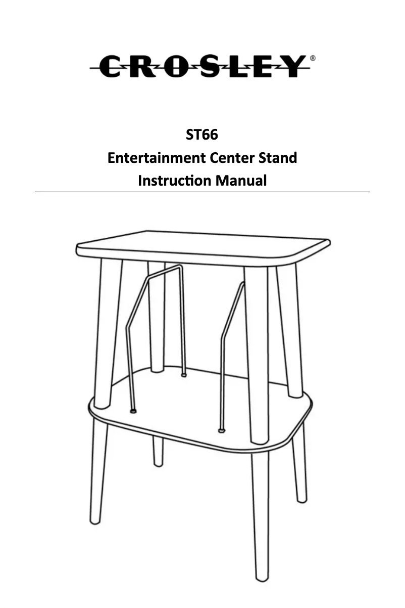 Page 1 of the manual User Manual Crosley ST66