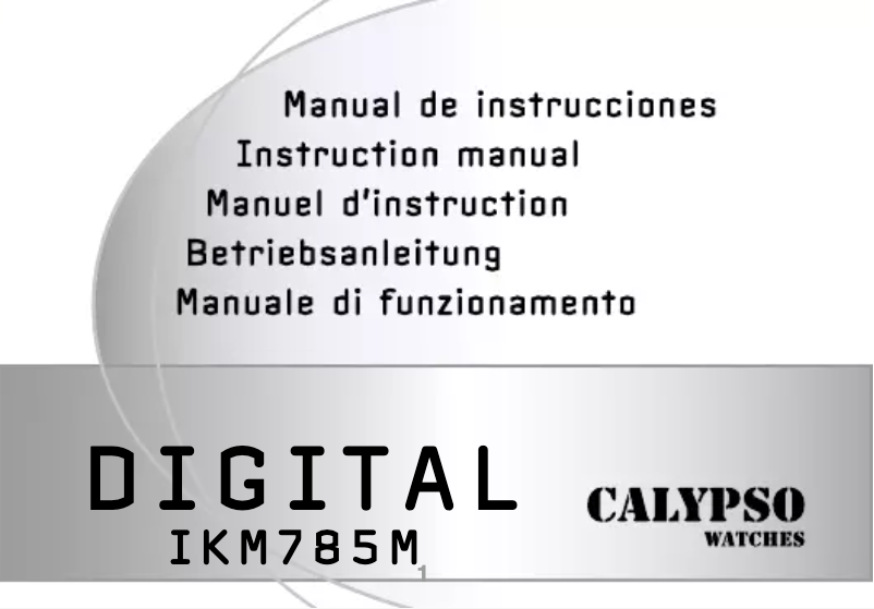 Page 1 de la notice Manuel utilisateur Calypso K5722 Digital