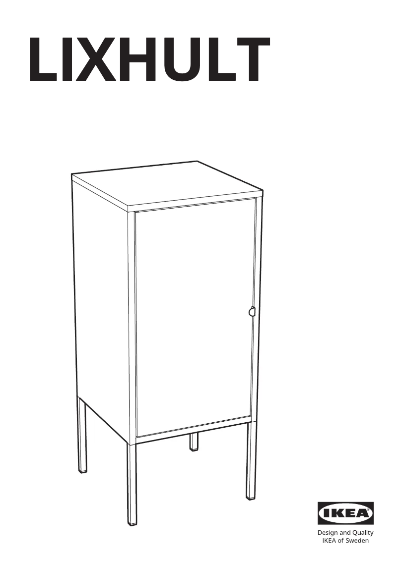 Page 1 de la notice Manuel utilisateur Ikea LIXHULT 204.765.20