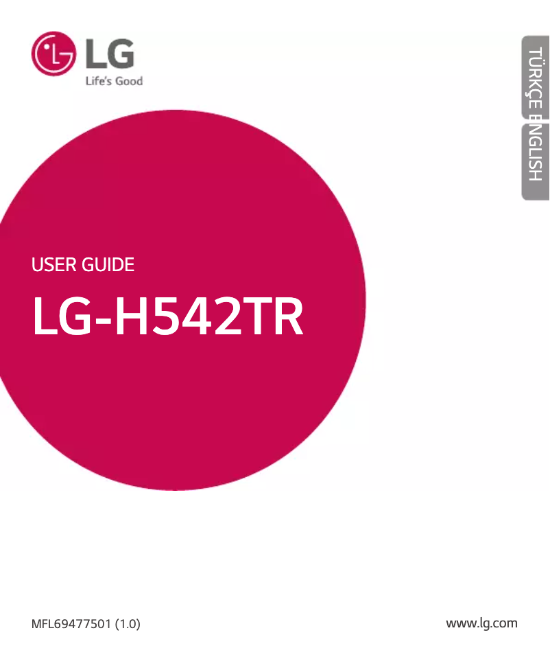 Page 1 de la notice Manuel utilisateur LG G4 Stylus H542TR