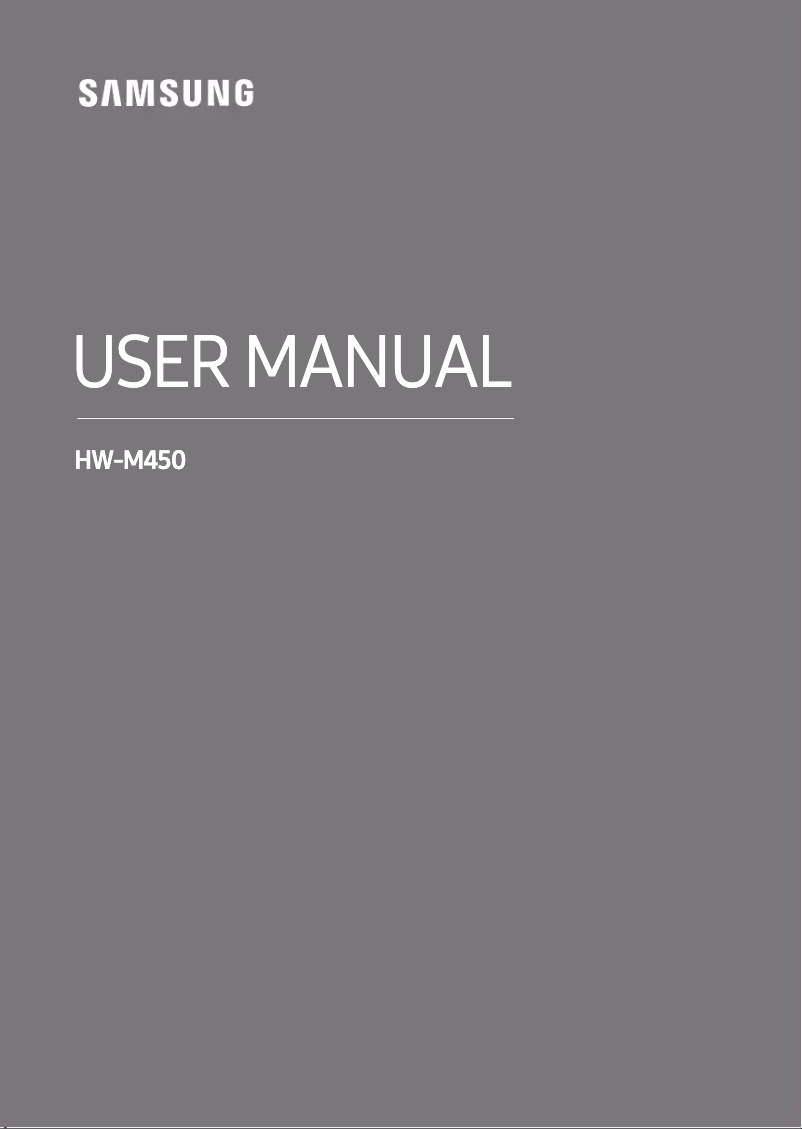 Page 1 de la notice Guide de démarrage rapide Samsung HW-M450/EN