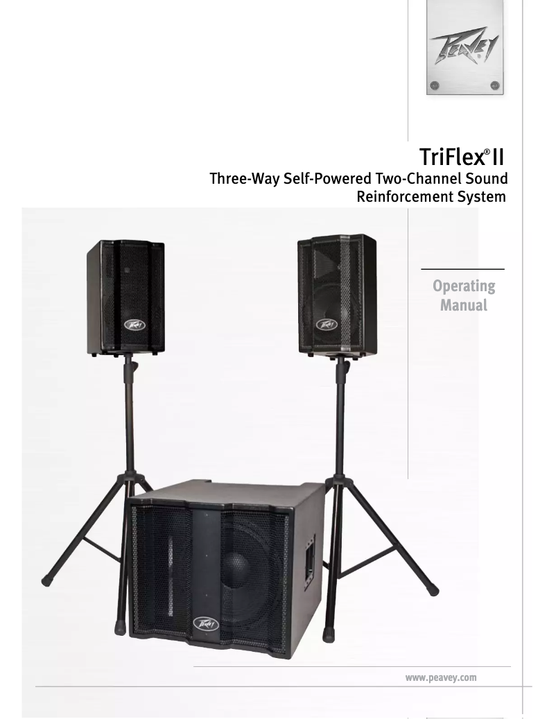 Page 1 de la notice Manuel utilisateur Peavey TriFlex II