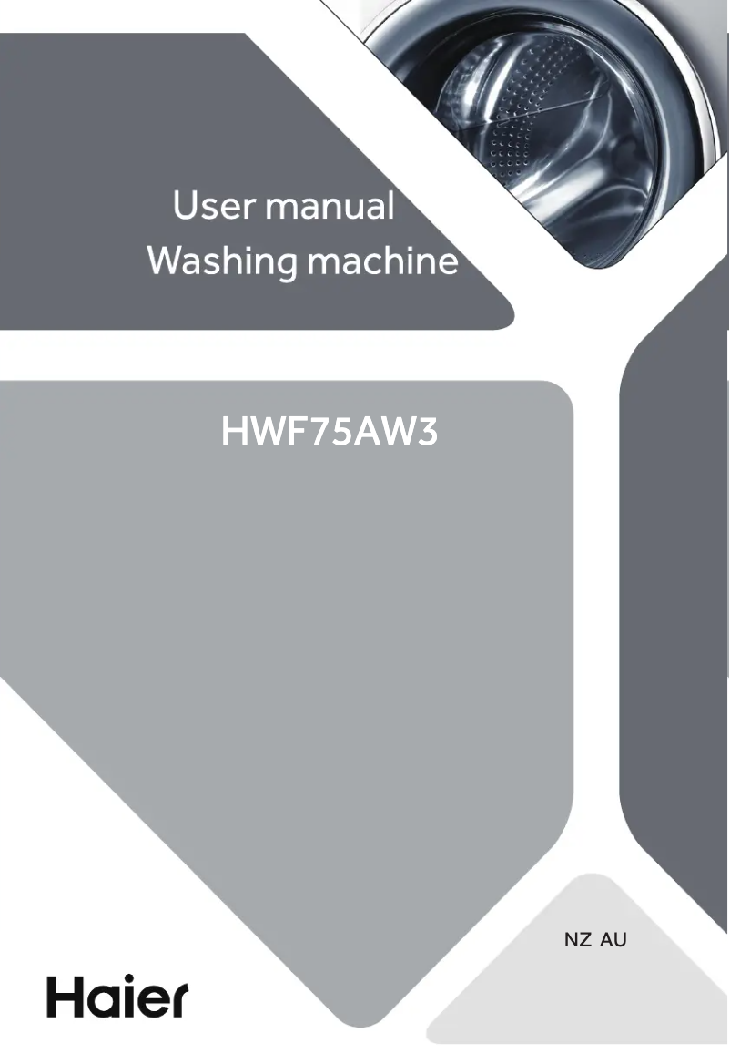 Página 1 del manual Manual de usuario Haier HWF75AW3