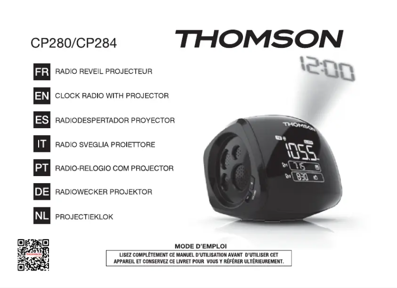 Page 1 de la notice Manuel utilisateur Thomson CP280