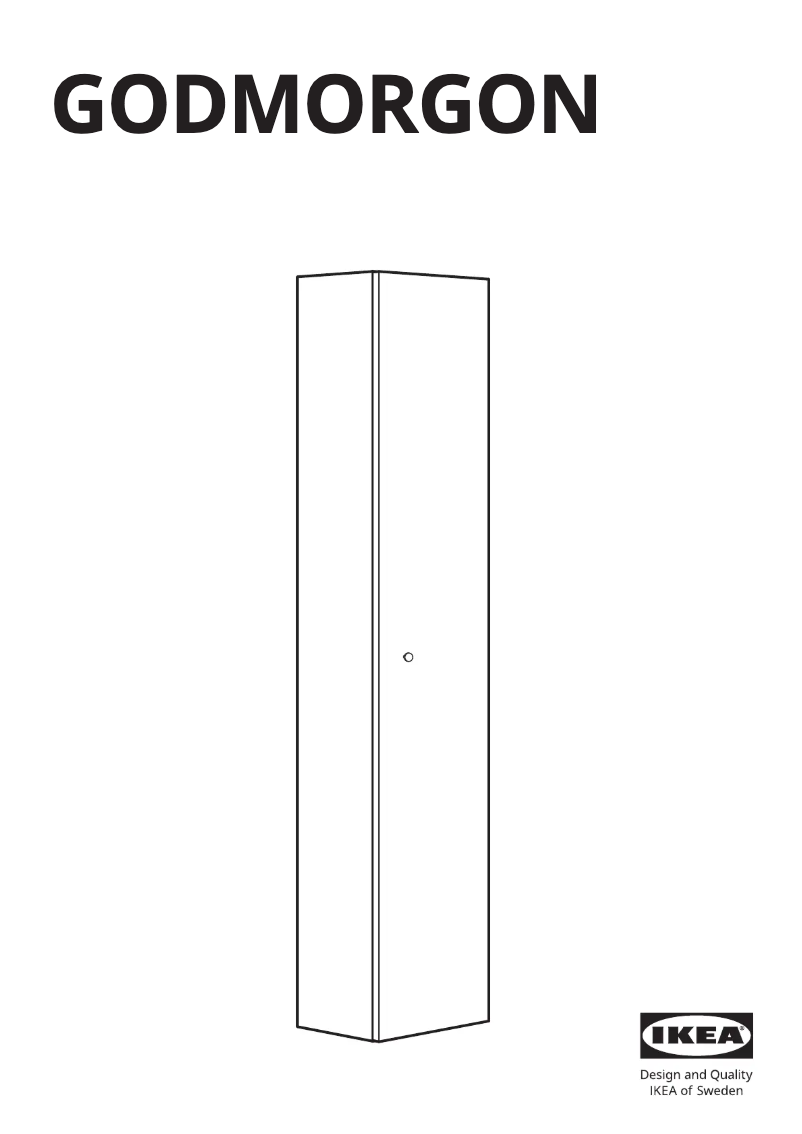 Page 1 de la notice Manuel utilisateur Ikea GODMORGON 504.812.47