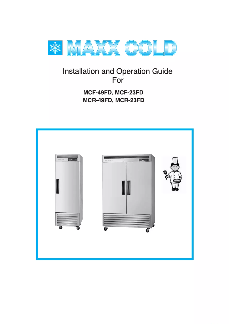 Page 1 de la notice Manuel utilisateur Maxx Cold MCR-49FD