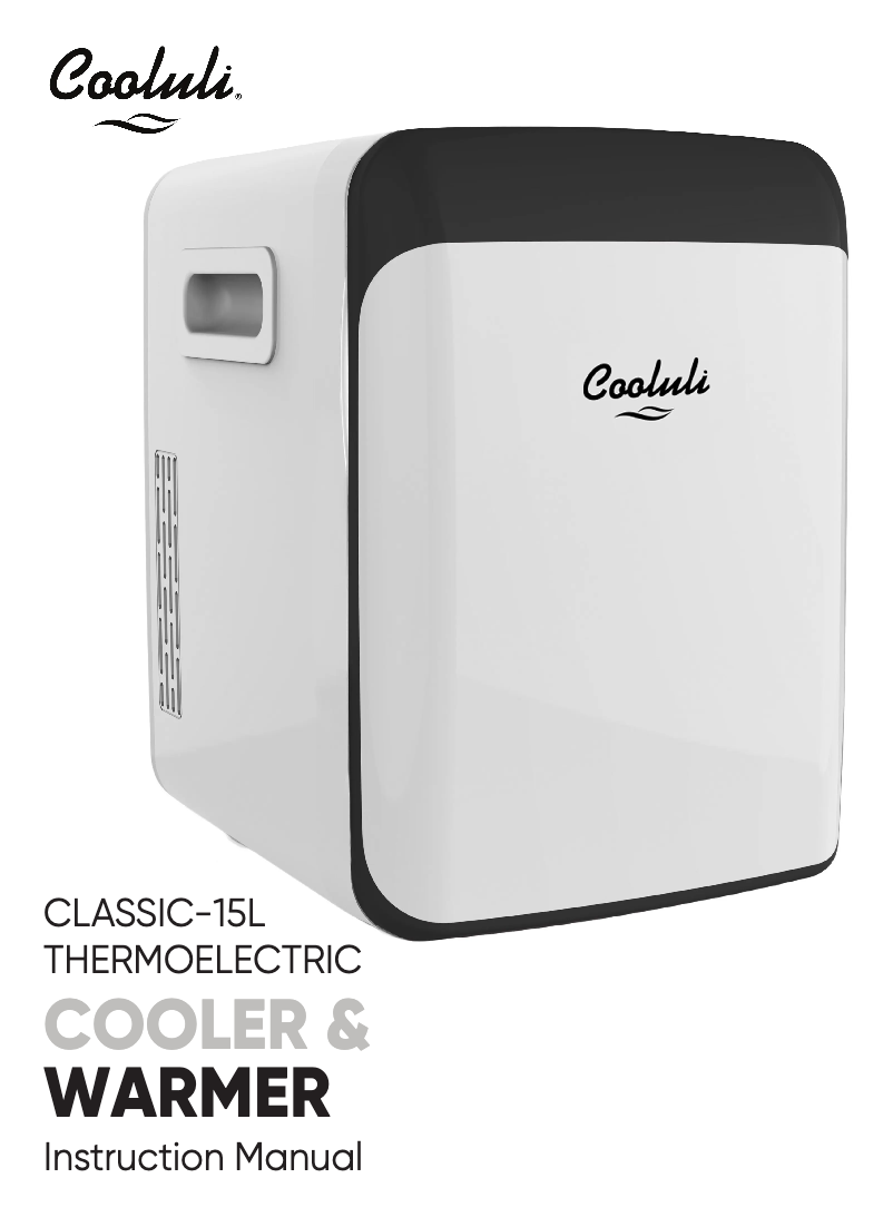 Page 1 de la notice Manuel utilisateur Cooluli CL15L2W