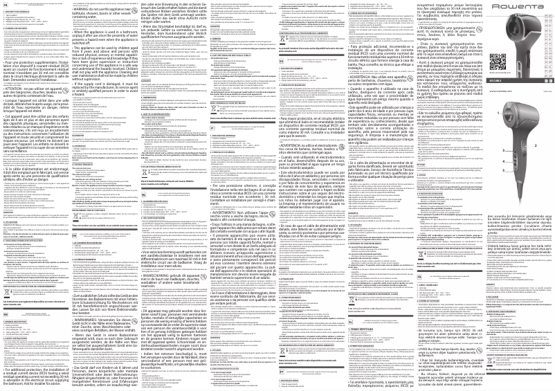 Page 1 de la notice Manuel utilisateur Rowenta Premium Care CF3730F0