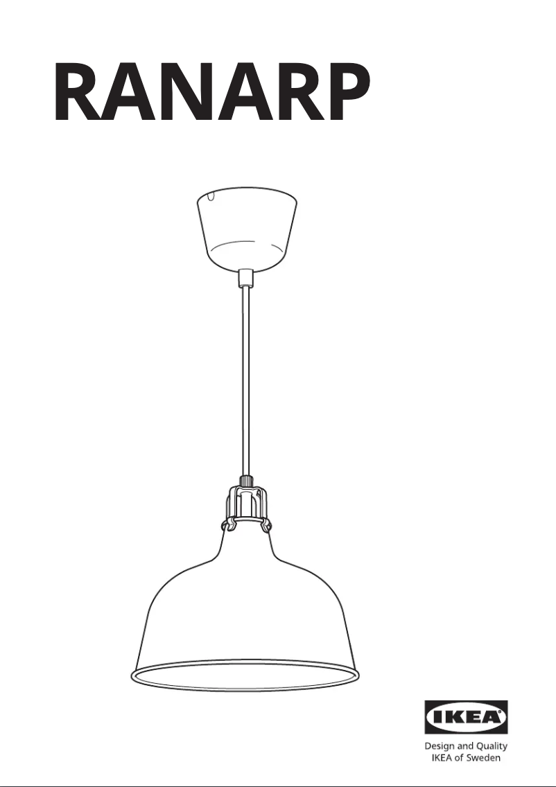 Page 1 de la notice Manuel utilisateur Ikea RANARP 103.909.61