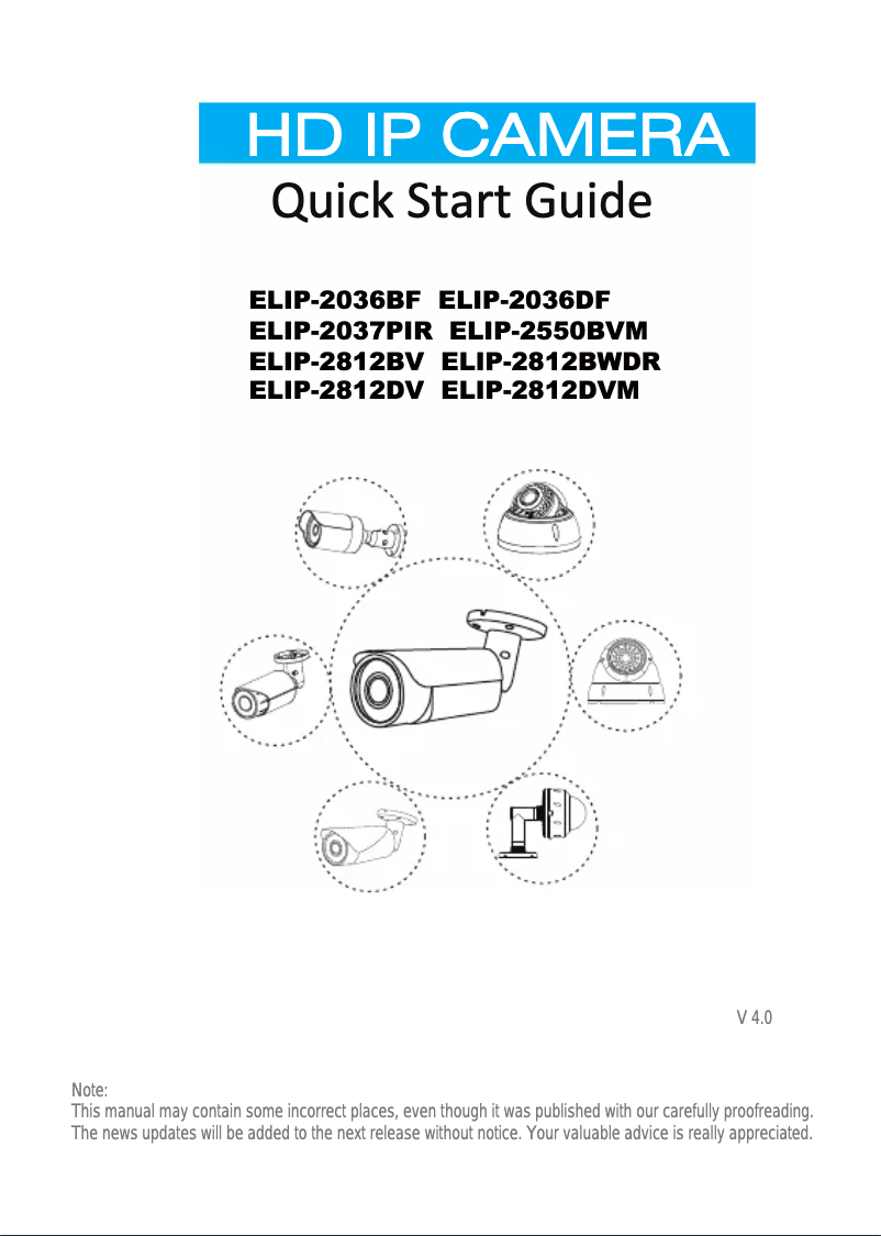 Page 1 de la notice Manuel utilisateur Monacor ELIP-2550BVM