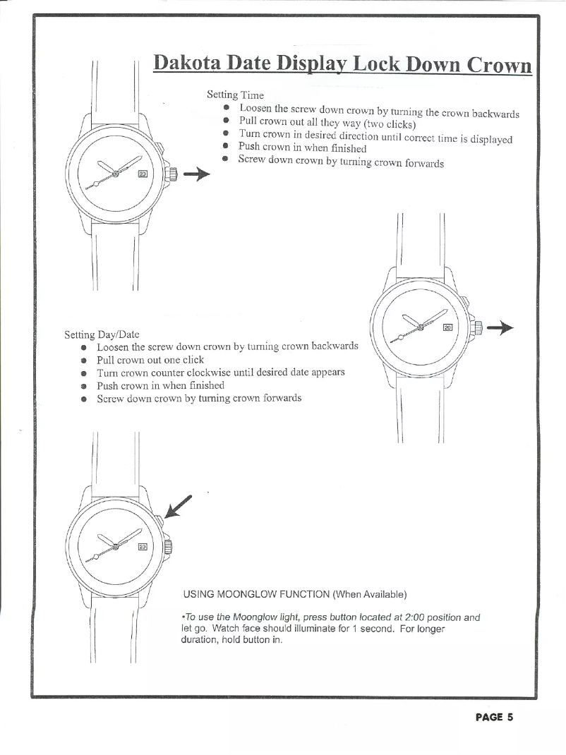 Page 1 de la notice Manuel utilisateur Dakota All Star