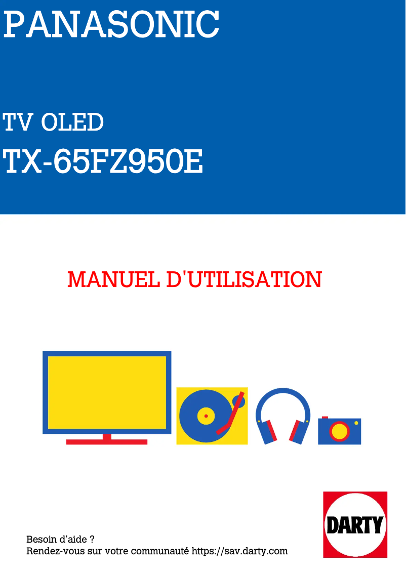 Page 1 of the manual User Manual Panasonic TX-65FZ950E