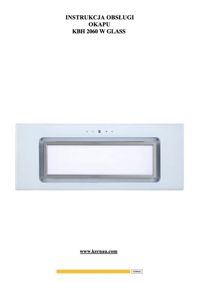 Page 1 de la notice Manuel utilisateur Kernau KBH 2060 B