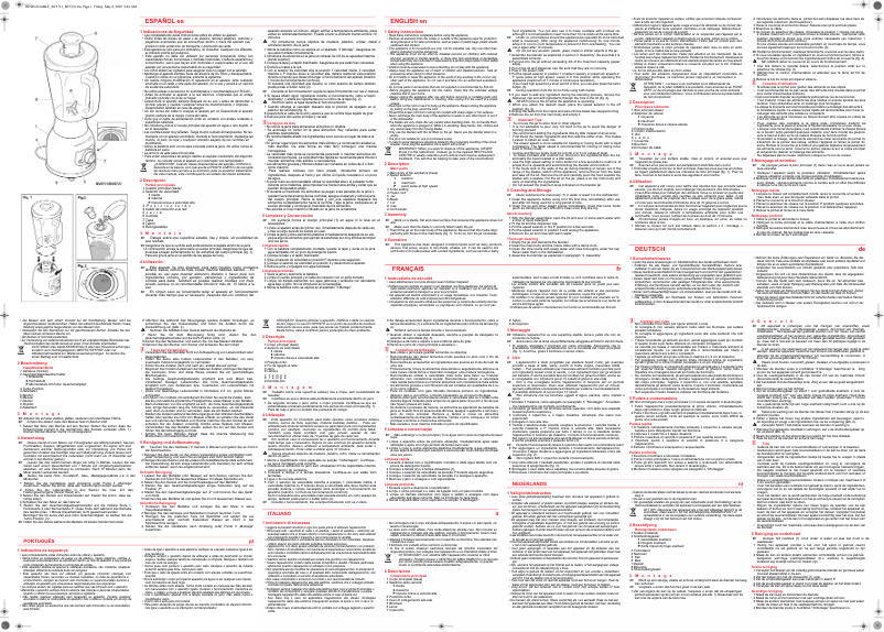 Page 1 de la notice Manuel utilisateur Solac BV5721