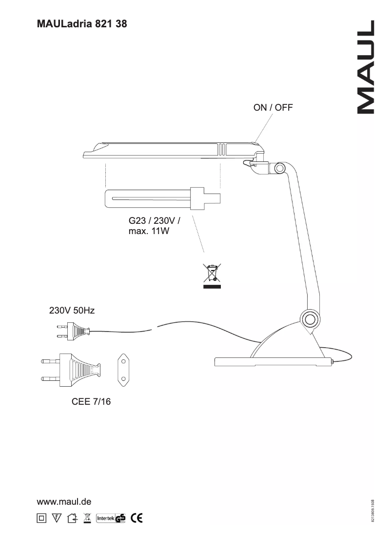 Página 1 del manual Manual de usuario MAUL Adria