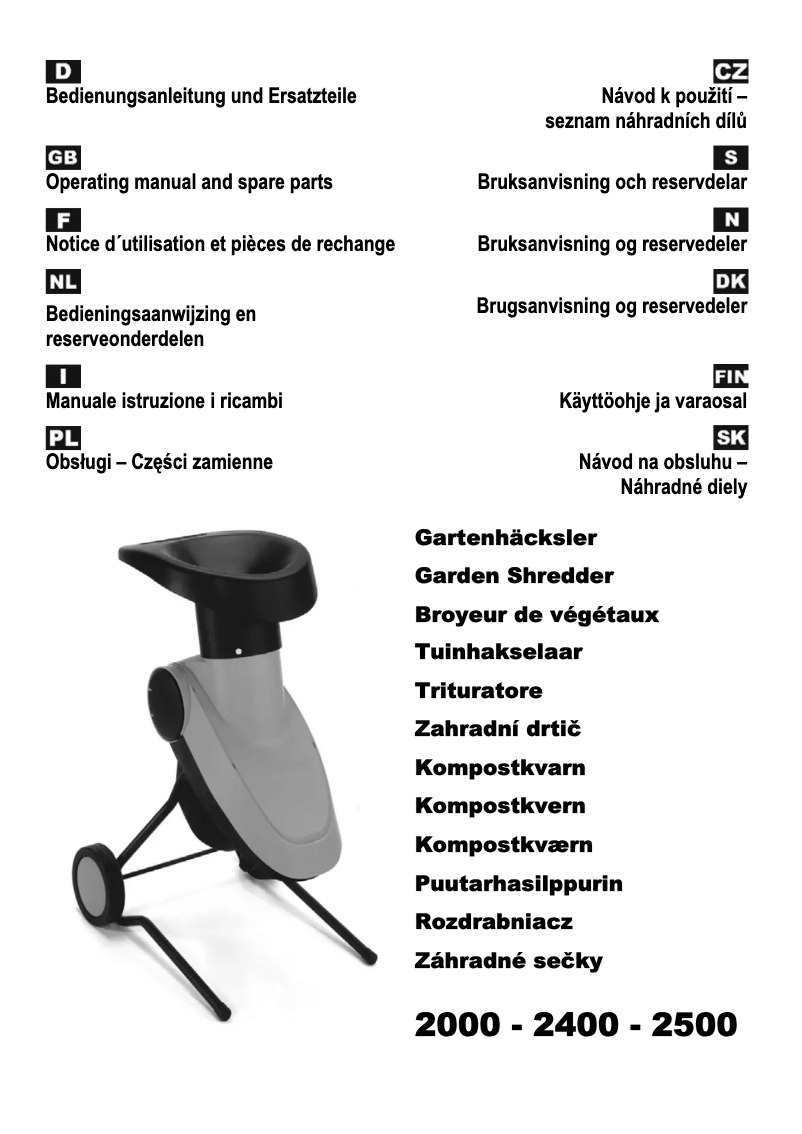 Page 1 of the manual User Manual ATIKA TopLine 2000